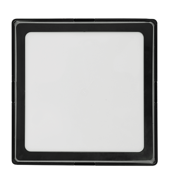 Square Opal lens ABS Black