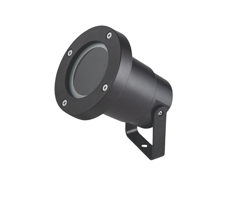 Bracket Black GU10 Outdoor Spotlight