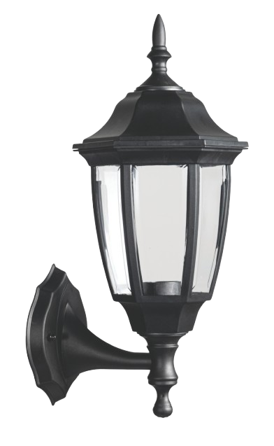 Black Wall Lantern E27