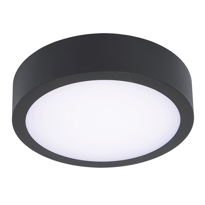 Round O/D LED Black Bulkhead 13W CCT